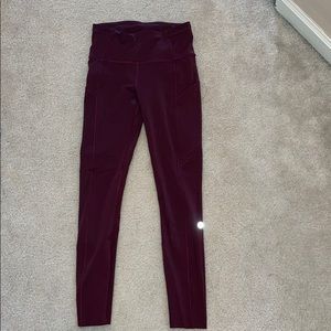 Maroon size 2 Lululemon leggings